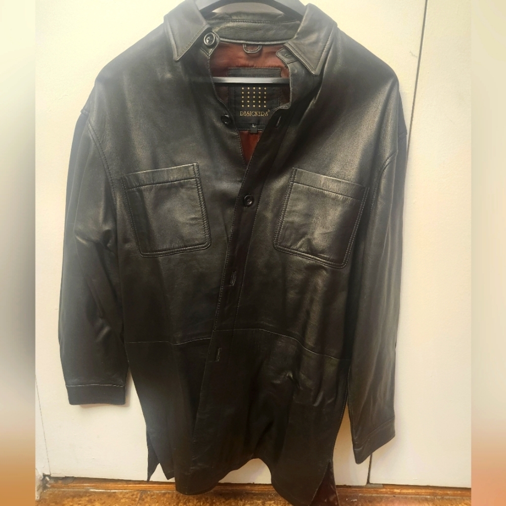 Wilsons Leather Black Shirt Jacket